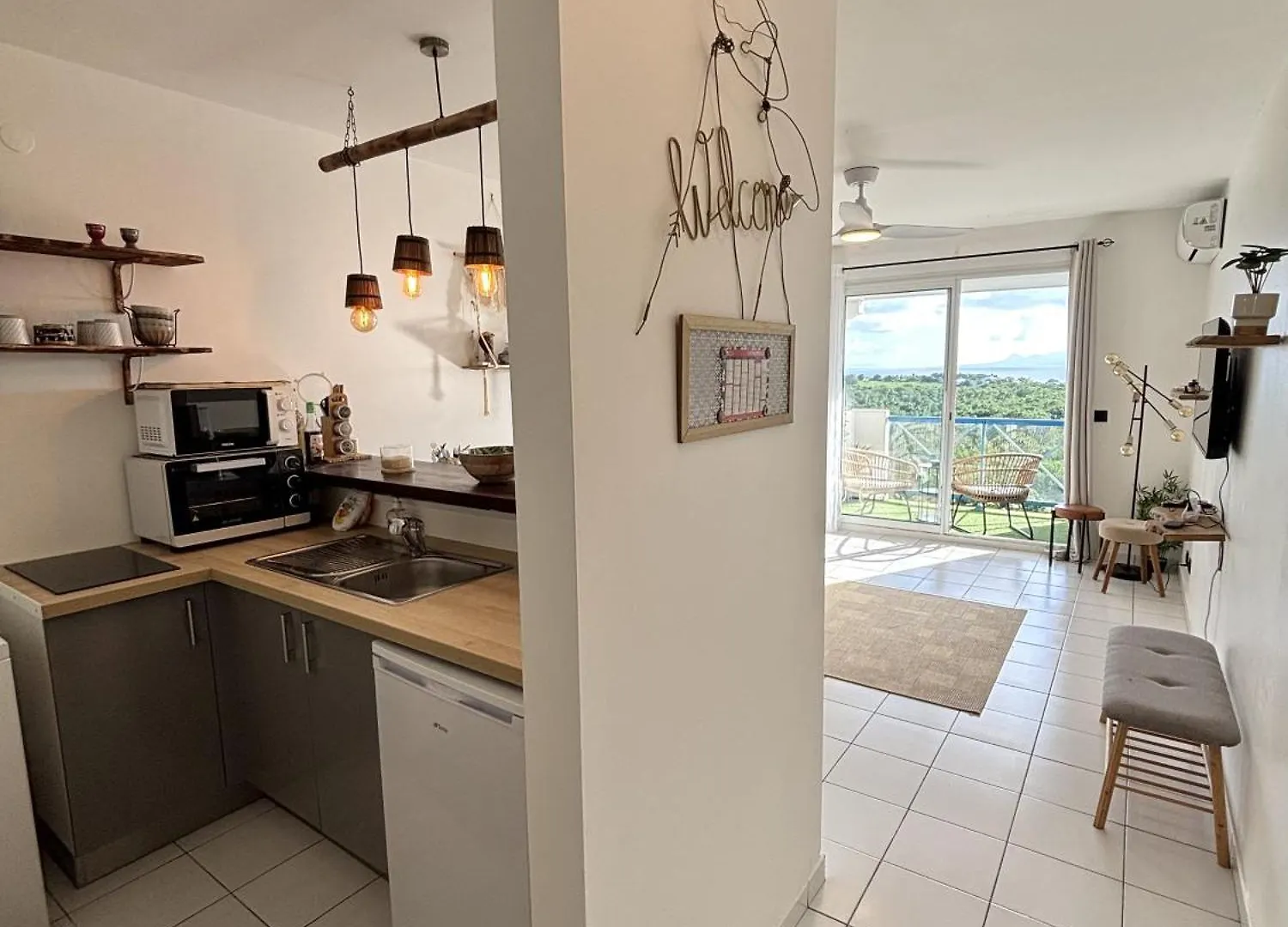 Apartmán La Perle Des Salines - Vue Sur Mer Et Montagne Le Gosier